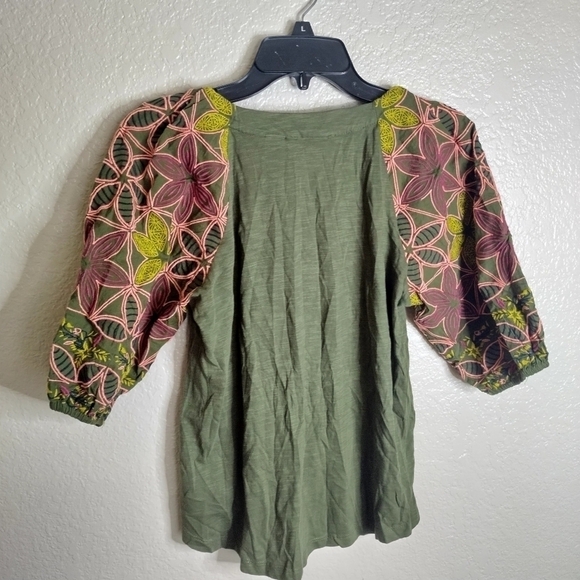 Anthropologie Maeve Bridey Embroidered Top sz S - Picture 7 of 8